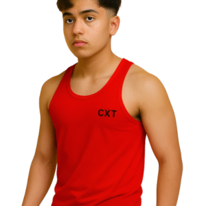 Men's Gym Vest Red – Muscle-Defining, Sweat-Resistant